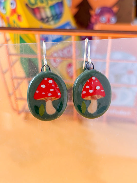 Oval Mushrooms | Earrings