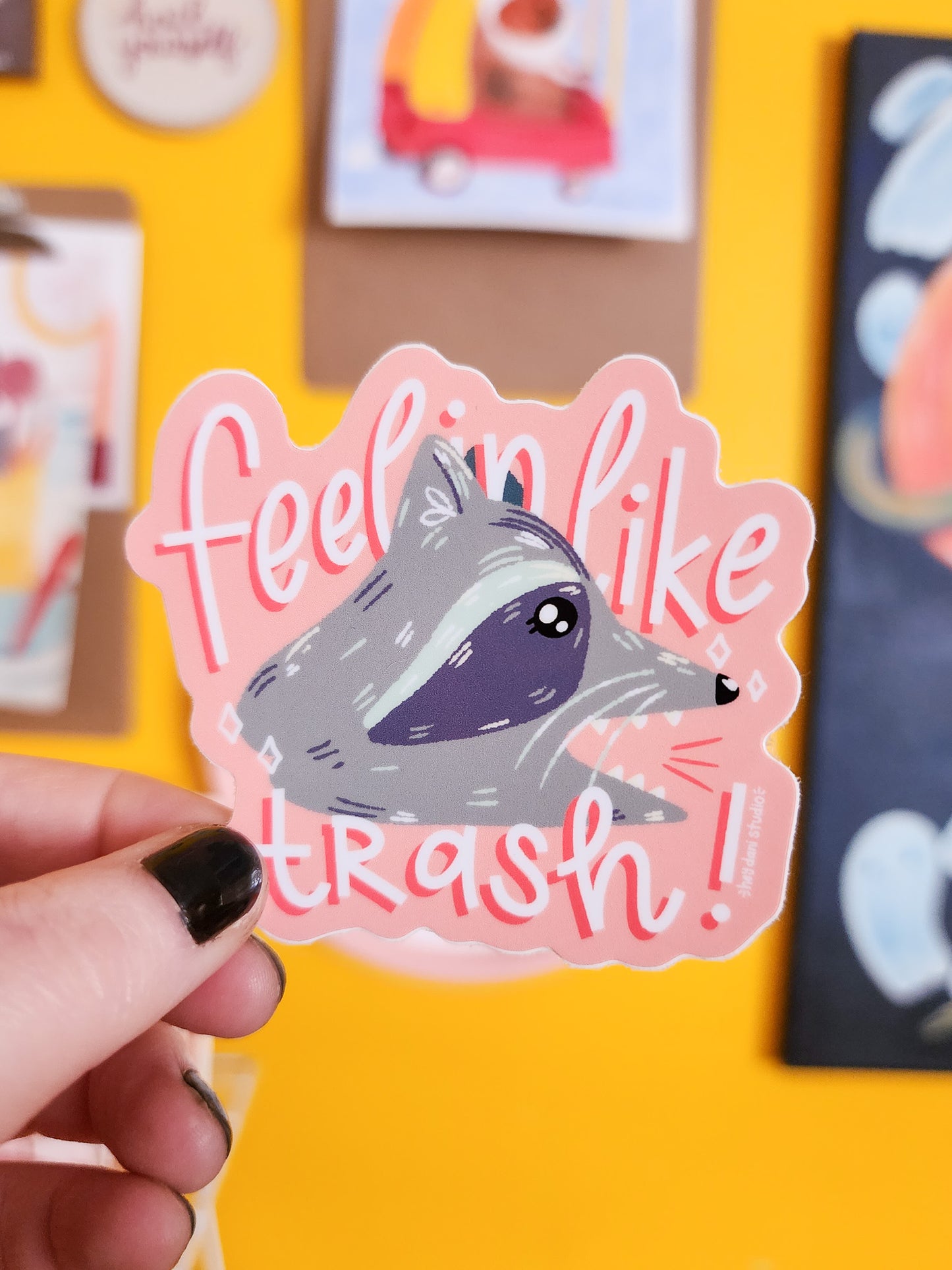 Feelin Like Trash | Glossy Vinyl Sticker